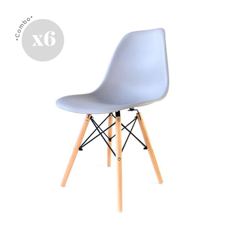 Sillas Eames x6