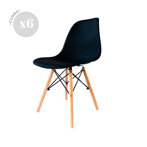 Sillas Eames x6
