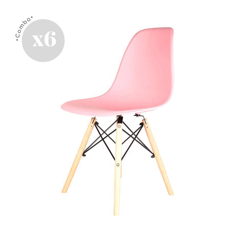 Sillas Eames x6