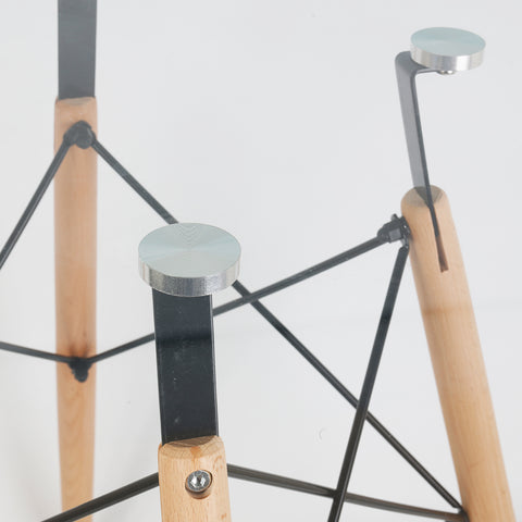 Mesa Eames de Vidrio Redonda