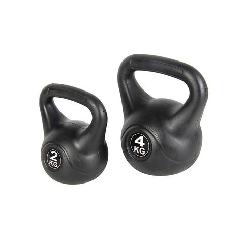 Kit Fitness Pesa Rusa Kettlebell 2kg + 4kg (x1 unidad)