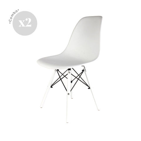 Sillas Eames Monochrome x2